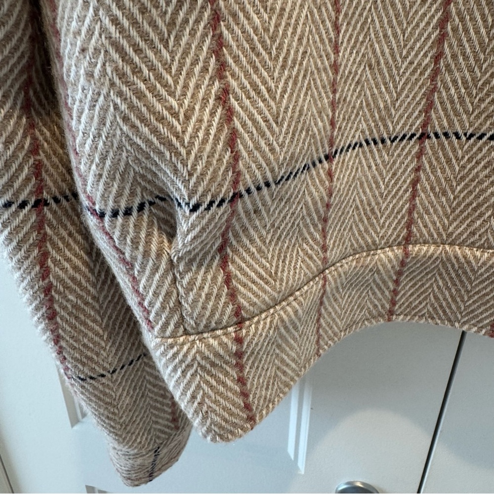 SCOTCH & SODA Women's Beige Checkered Blazer - SIZE XL - Picture 10 of 11